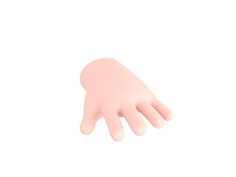 Prop211 Cartoon Hand 3D Model