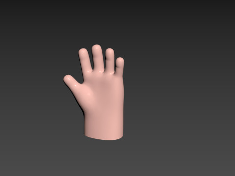 Prop211 Cartoon Hand 3D Model