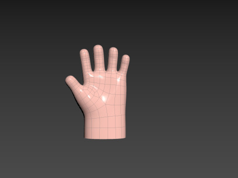 Prop211 Cartoon Hand 3D Model