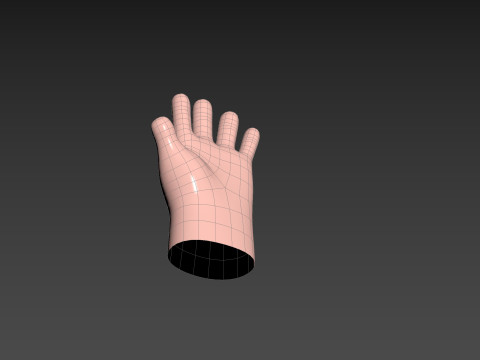 Prop211 Cartoon Hand 3D Model