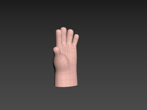 Prop211 Cartoon Hand 3D Model