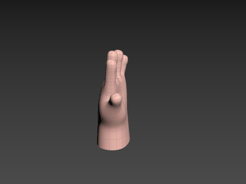 Prop211 Cartoon Hand 3D Model
