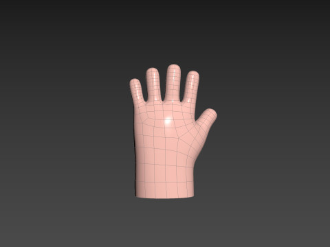 Prop211 Cartoon Hand 3D Model
