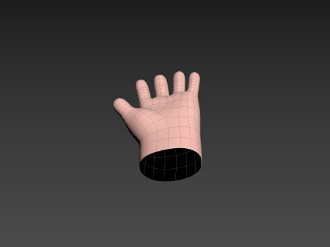 Prop211 Cartoon Hand 3D Model