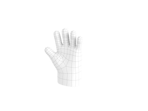 Prop211 Cartoon Hand 3D Model