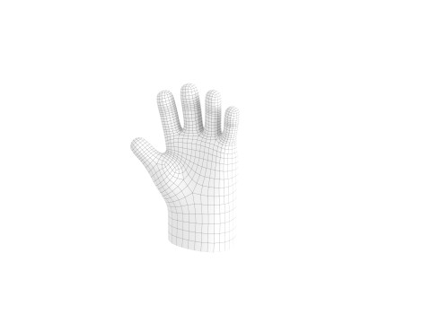 Prop211 Cartoon Hand 3D Model