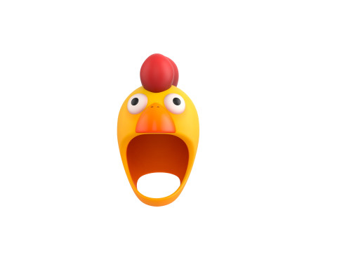 Prop216 Chicken Hat Modelo 3D