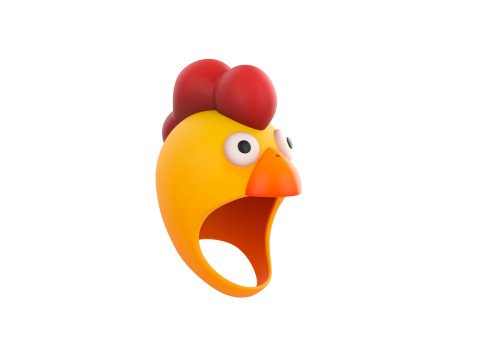 Prop216 Chicken Hat Modelo 3D