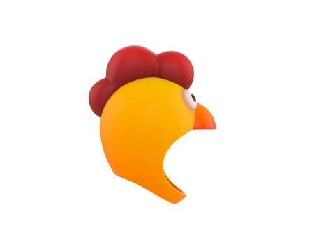 Prop216 Chicken Hat Modelo 3D
