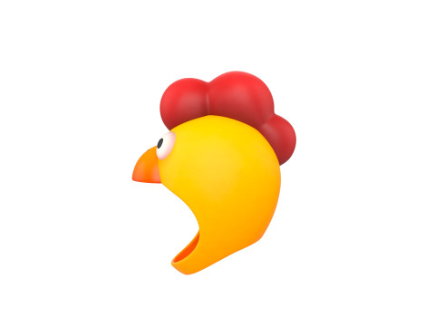 Prop216 Chicken Hat Modelo 3D