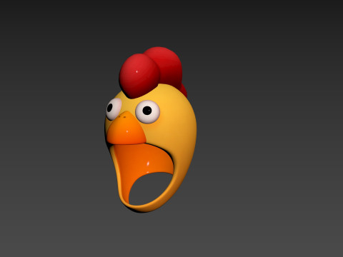 Prop216 Chicken Hat Modelo 3D