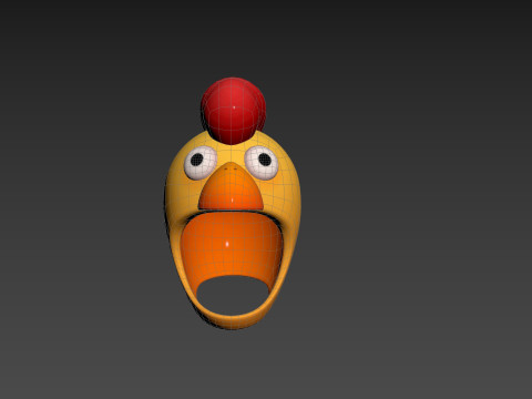Prop216 Chicken Hat Modelo 3D