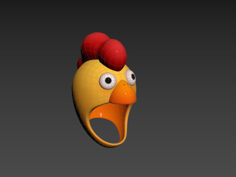 Prop216 Chicken Hat Modelo 3D