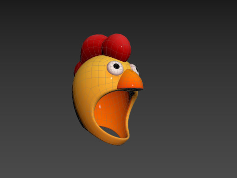 Prop216 Chicken Hat Modelo 3D