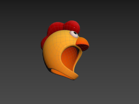 Prop216 Chicken Hat Modelo 3D