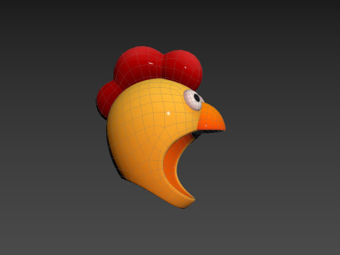 Prop216 Chicken Hat Modelo 3D