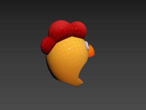 Prop216 Chicken Hat Modelo 3D