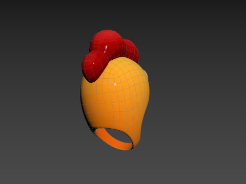 Prop216 Chicken Hat Modelo 3D