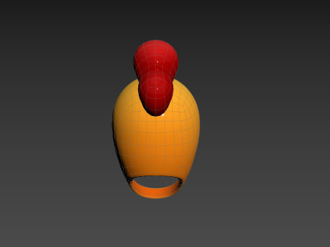 Prop216 Chicken Hat Modelo 3D