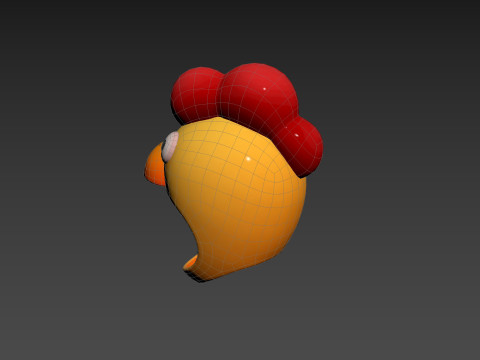 Prop216 Chicken Hat Modelo 3D