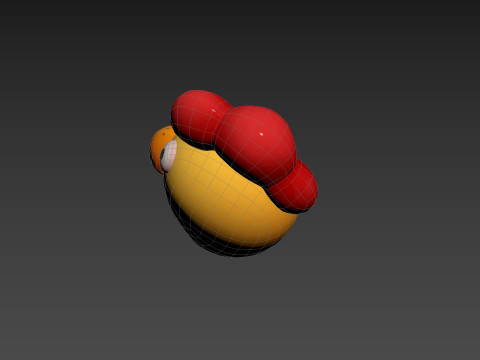 Prop216 Chicken Hat Modelo 3D