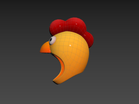Prop216 Chicken Hat Modelo 3D