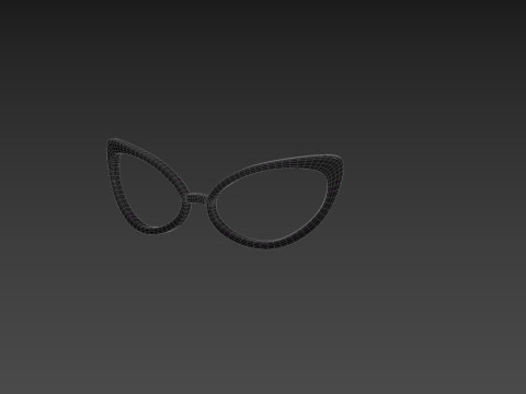 Prop217 Cat Eye Glasses Modelo 3D
