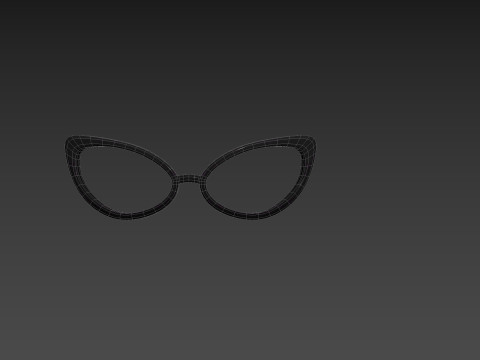 Prop217 Cat Eye Glasses Modelo 3D
