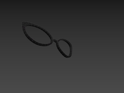 Prop217 Cat Eye Glasses Modelo 3D