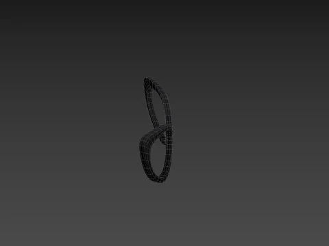 Prop217 Cat Eye Glasses 3D Model