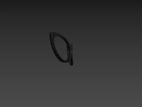 Prop217 Cat Eye Glasses 3D Model