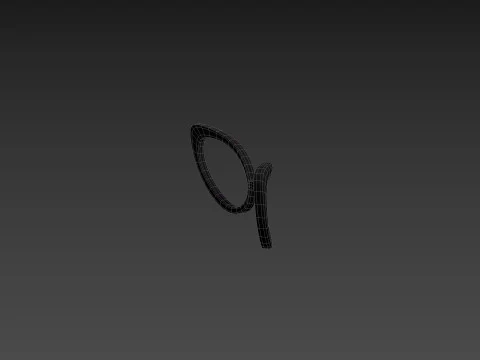 Prop217 Cat Eye Glasses 3D Model