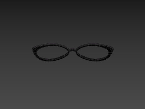 Prop217 Cat Eye Glasses Modelo 3D