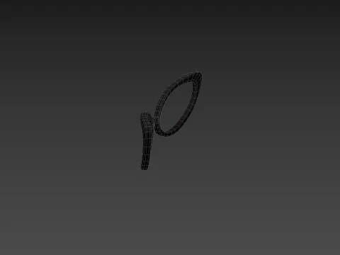 Prop217 Cat Eye Glasses 3D Model