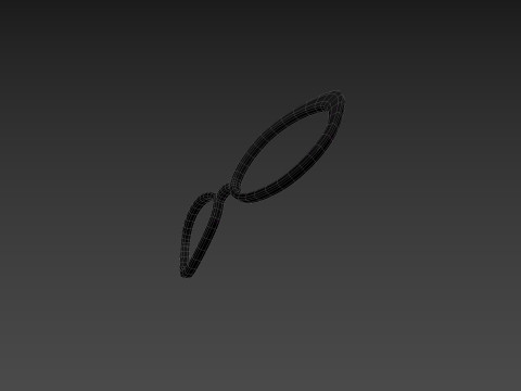 Prop217 Cat Eye Glasses Modelo 3D