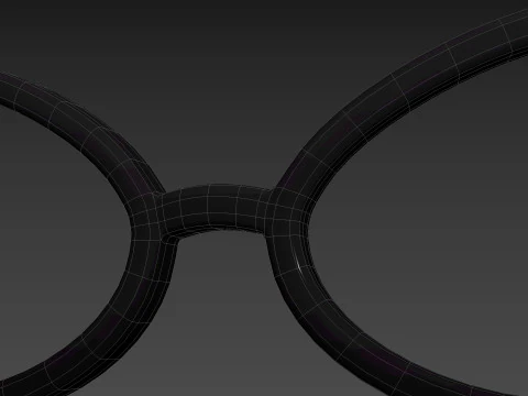 Prop217 Cat Eye Glasses 3D Model