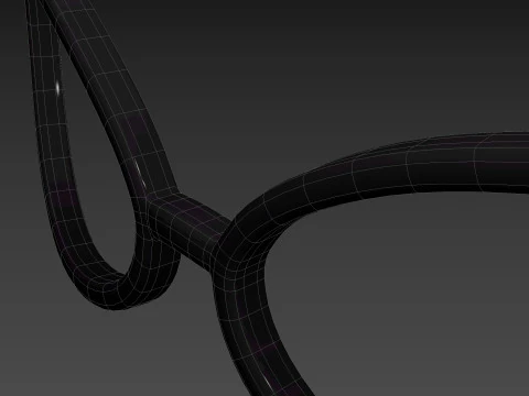 Prop217 Cat Eye Glasses 3D Model