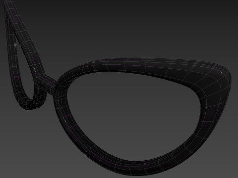 Prop217 Cat Eye Glasses Modelo 3D