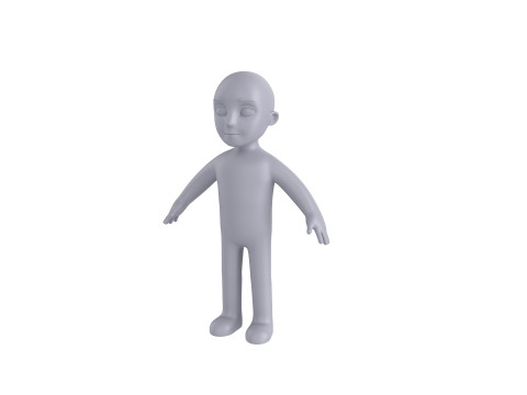 Character235 Boy Base Mesh Modelo 3D