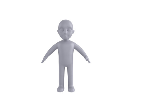 Character235 Boy Base Mesh 3D Model