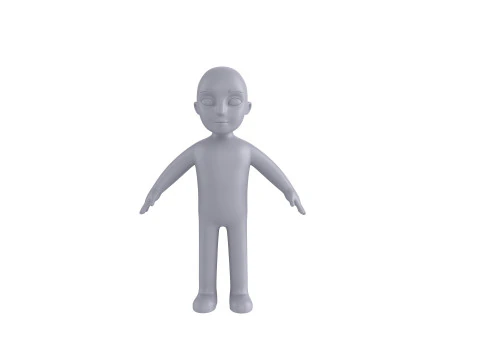 Character235 Boy Base Mesh 3D Model