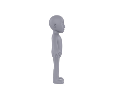 Character235 Boy Base Mesh 3D Model