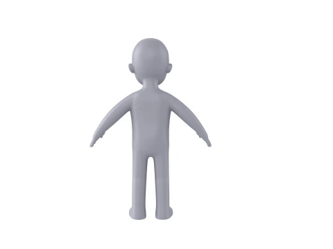 Character235 Boy Base Mesh 3D Model