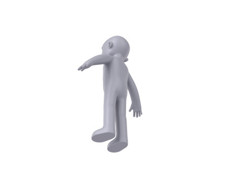 Character235 Boy Base Mesh 3D Model