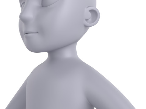 Character235 Boy Base Mesh 3D Model