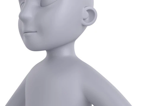 Character235 Boy Base Mesh 3D Model