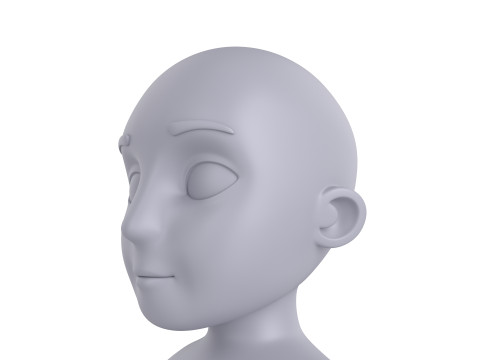 Character235 Boy Base Mesh 3D Model
