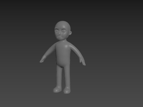 Character235 Boy Base Mesh 3D Model