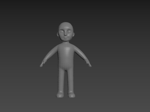 Character235 Boy Base Mesh 3D Model
