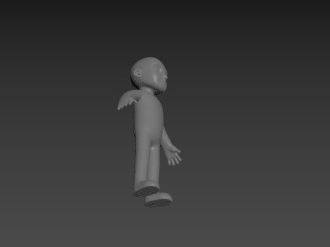 Character235 Boy Base Mesh 3D Model